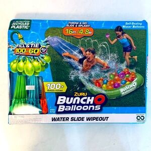 Bunch O Balloons Water Slide Wipeout - Blue and Green NIB